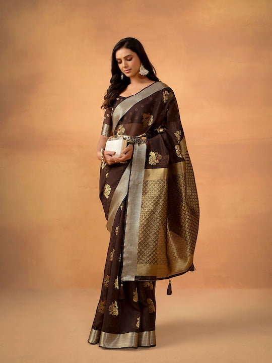 Sangria Floral Printed Saree