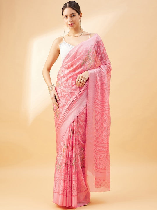 All about you Floral Mysore Silk Saree