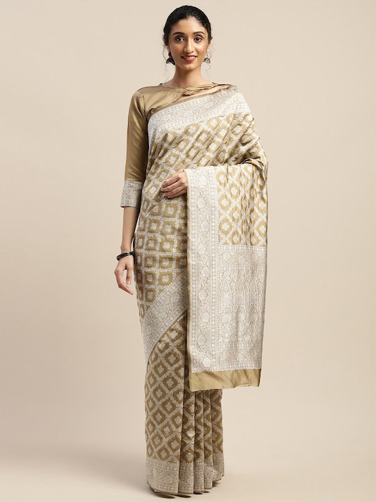 Mitera Ethnic Woven Design Zari Art Silk Saree