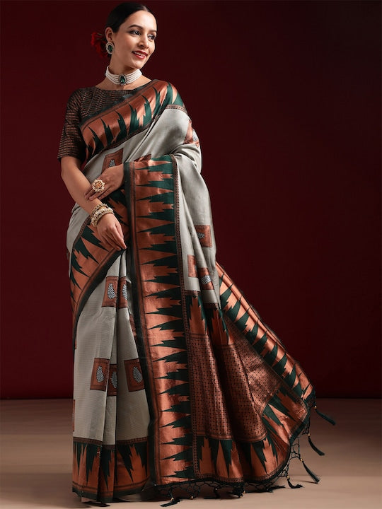 Kasee Woven Design Zari Saree