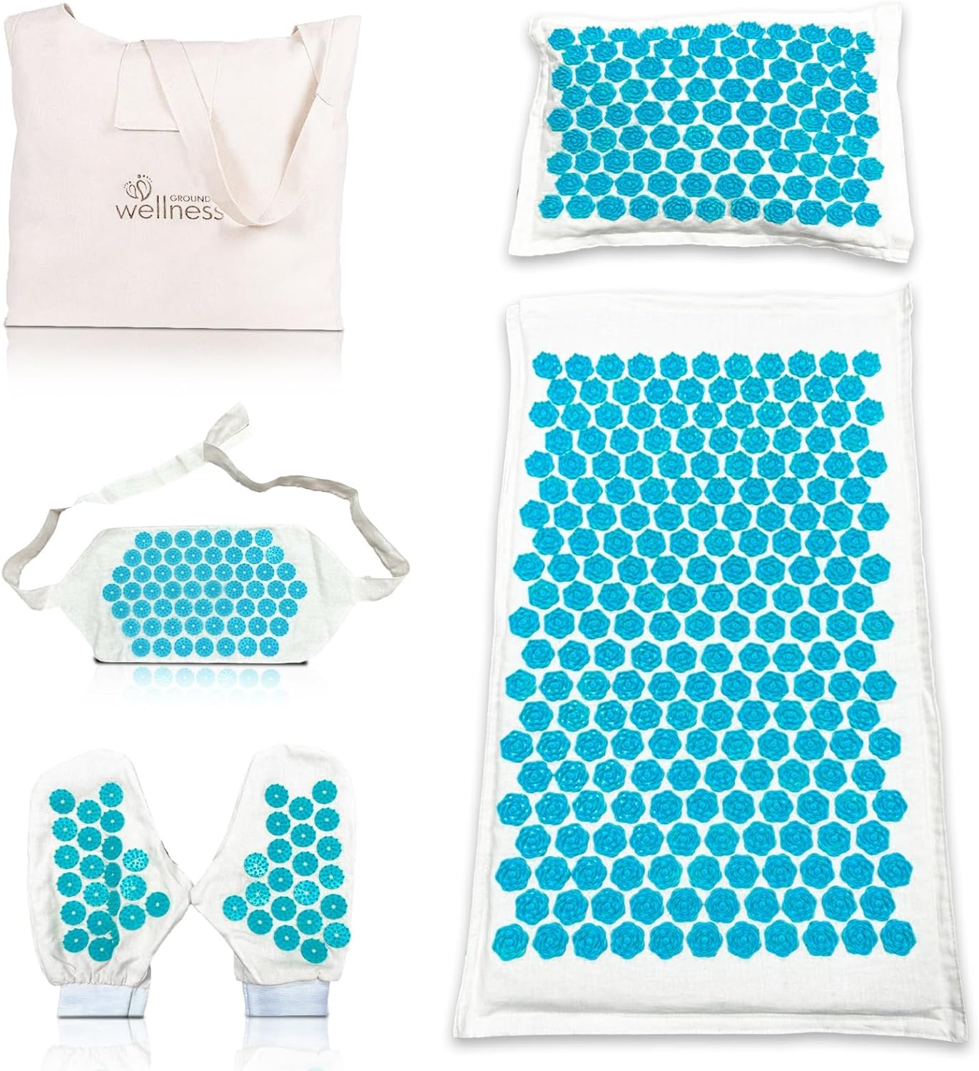 Acupressure Mat and Pillow Set for Neck & Back Pain Relief - Accupressure Mat Kit for Optimal Health & Wellness - with Acupuncture Mat for Complete Relaxation & Improved Circulation
