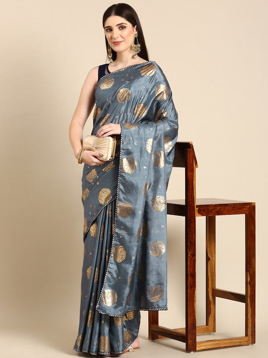 Here&now Ethnic Motifs Woven Design Zari Saree