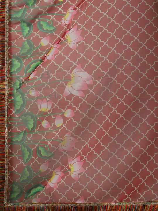 AKS Couture Pichwai Printed Ready to Wear Lehenga & Blouse With Dupatta