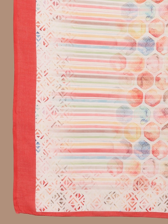 Fabmora Women Printed Regular Pure Cotton Kurta with Trousers & With Dupatta