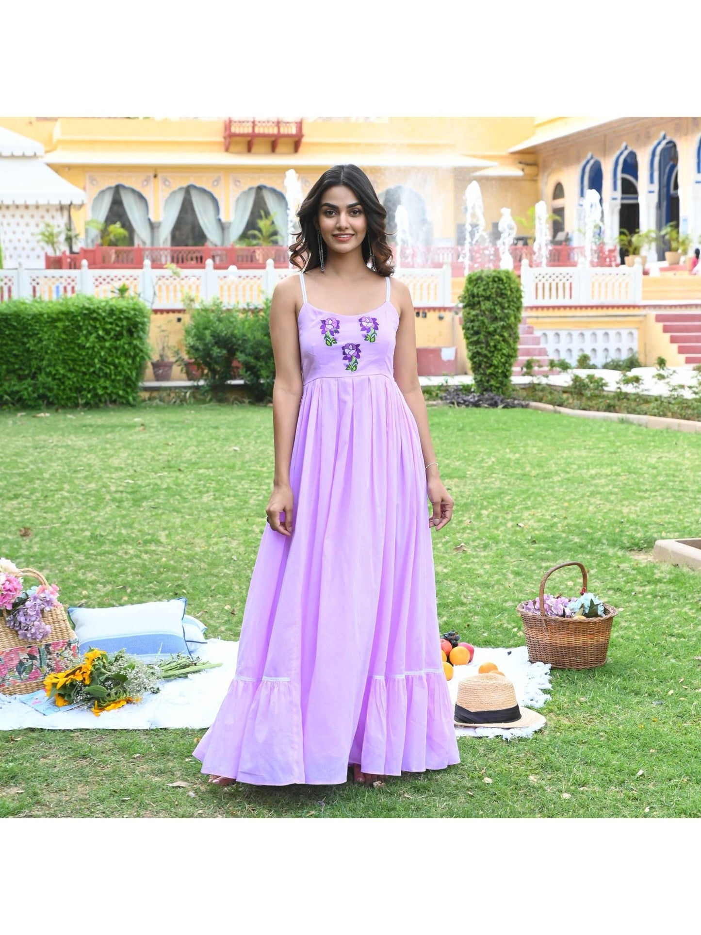 Urbanstree Iris Purple Maxi Dress