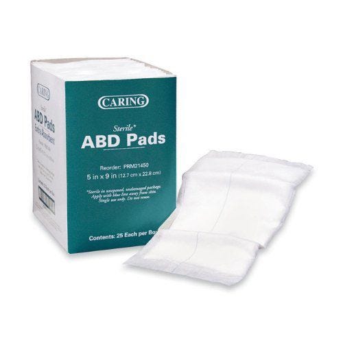 Caring Sterile Abdominal Pads: 400 Count