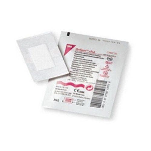 3M Medipore Soft Cloth: 3.5" x 6", Pad Size 1-3/4" x 4", 25 Count White
