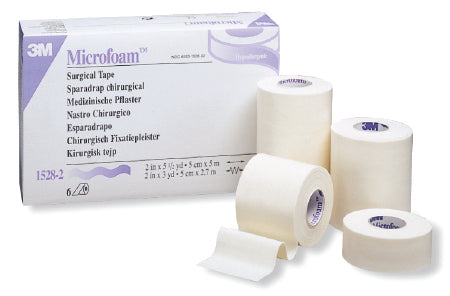 Microfoam Medical Tape1" x 5 1/2yd. roll, stretched, Pack of 12 22352184