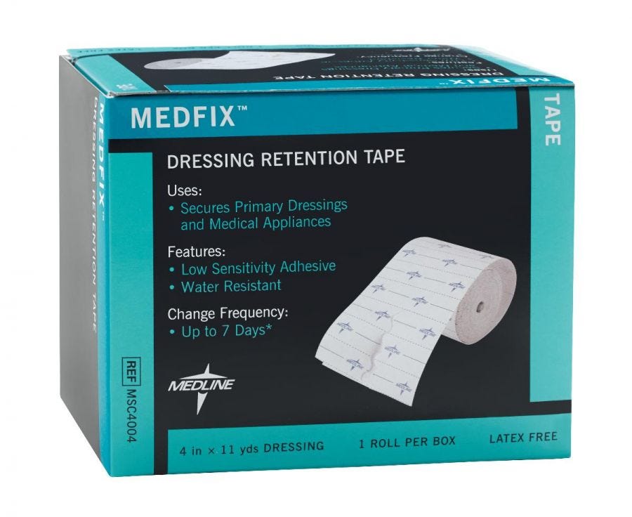 Medline MedFix Retention Dressing Tapes: 6" x 11 yd, 1 Count