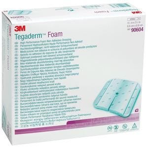 Tegaderm 90619 Adhesive Foam Dressing, Box of 5