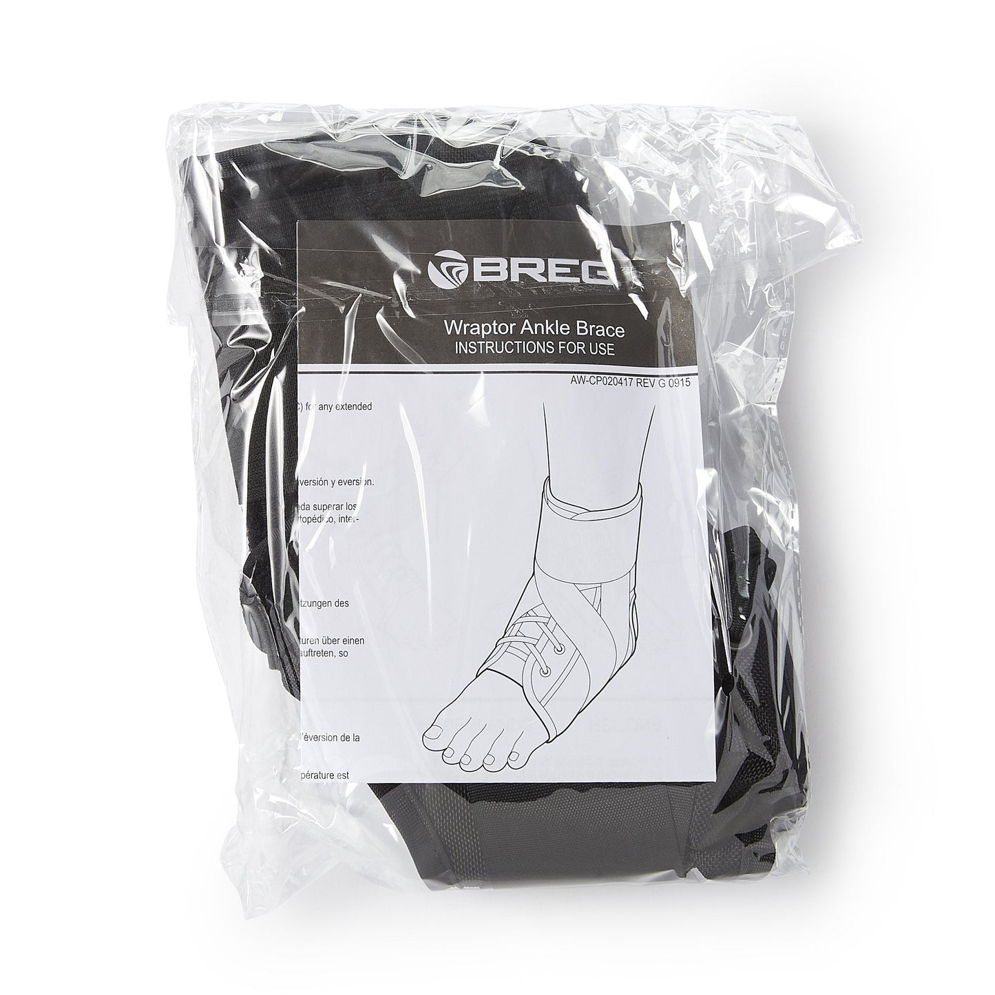 Breg® Wraptor Lace-Up Ankle Brace, Large