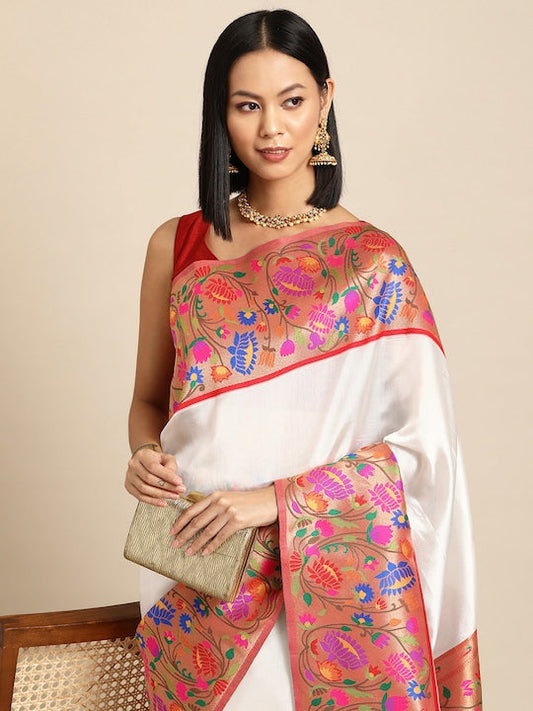 Silk Land Zari Paithani Saree