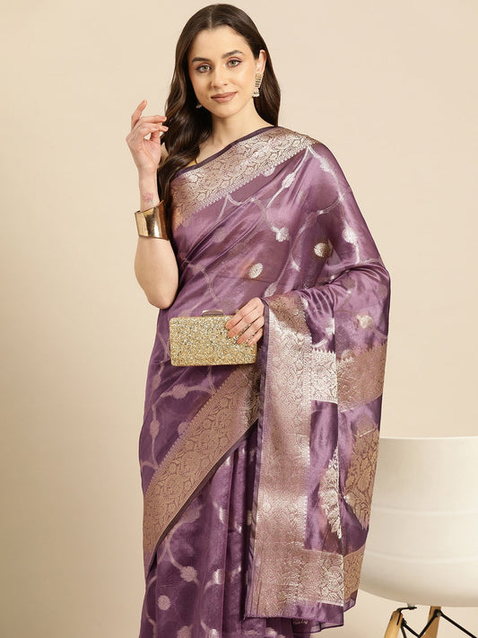 Silk Land Woven Design Zari Banarasi Saree