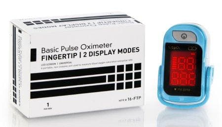 Mckesson Fingertip Pulse Oximeter - Battery Operated With LED Display
