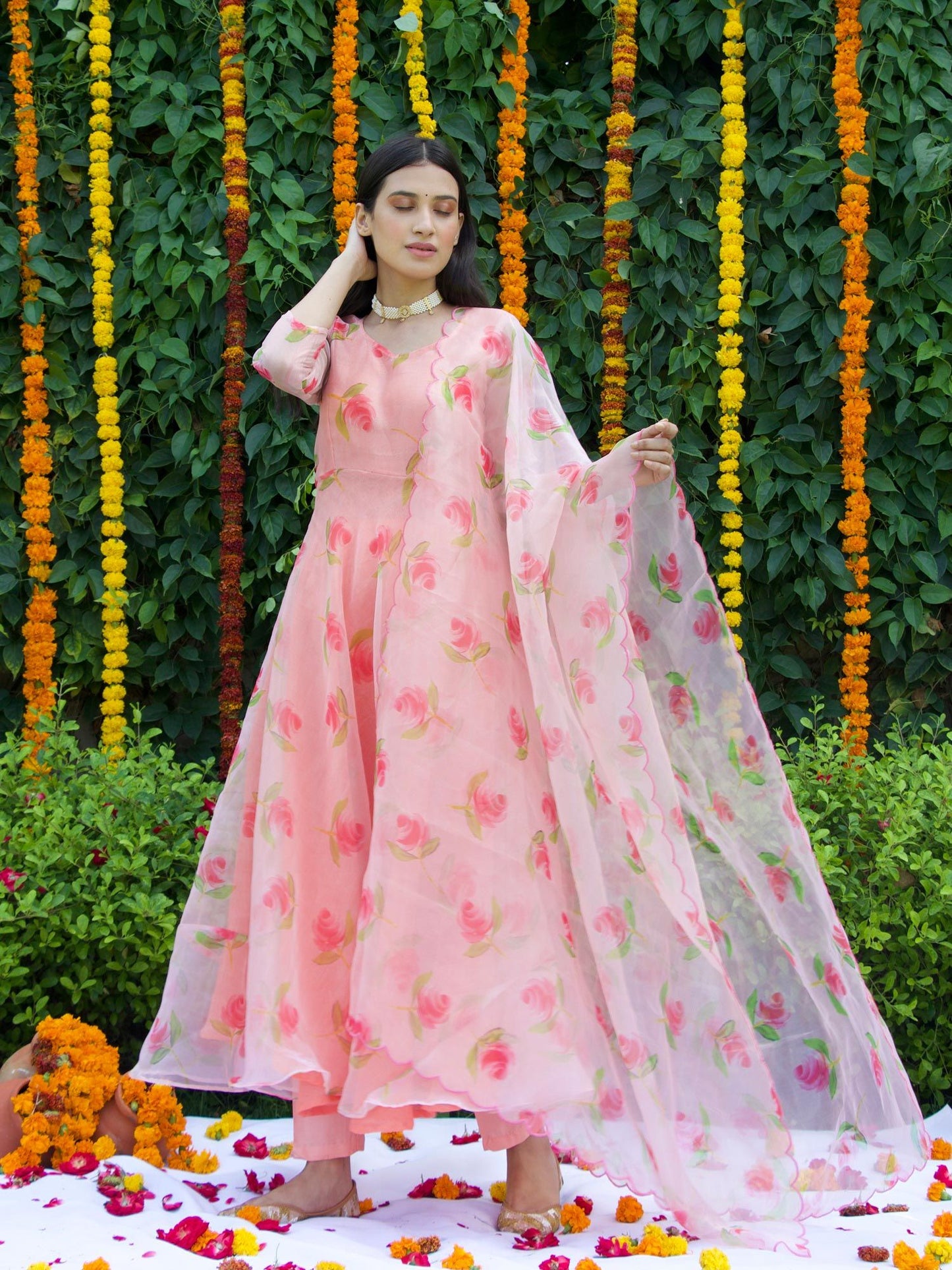 ONEWE INDIA Gulmohar Suit (Set of 3)