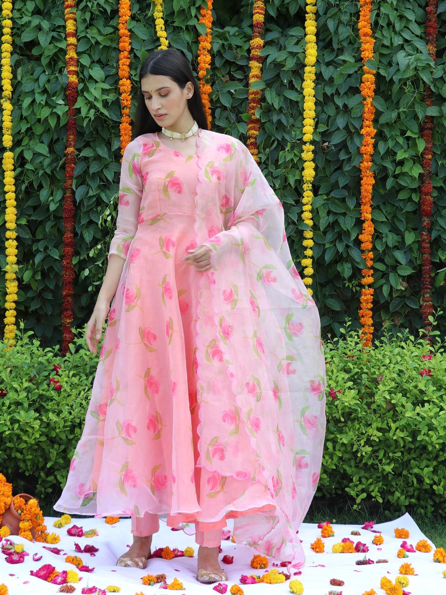 ONEWE INDIA Gulmohar Suit (Set of 3)