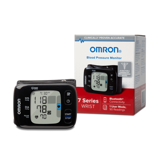 Omron 7 Series Wireless Wrist Blood Pressure Monitor w/ UltraSilent Inflation