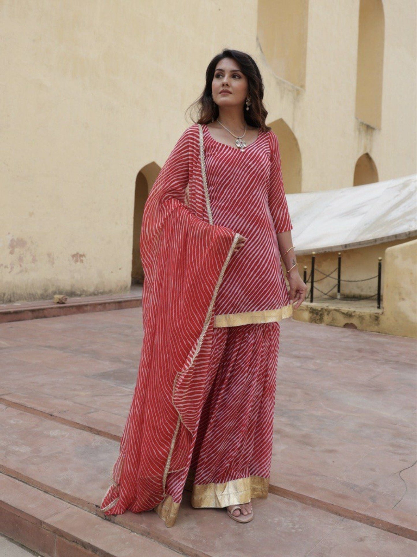 ONEWE INDIA Zoya Sharara (Set of 3)