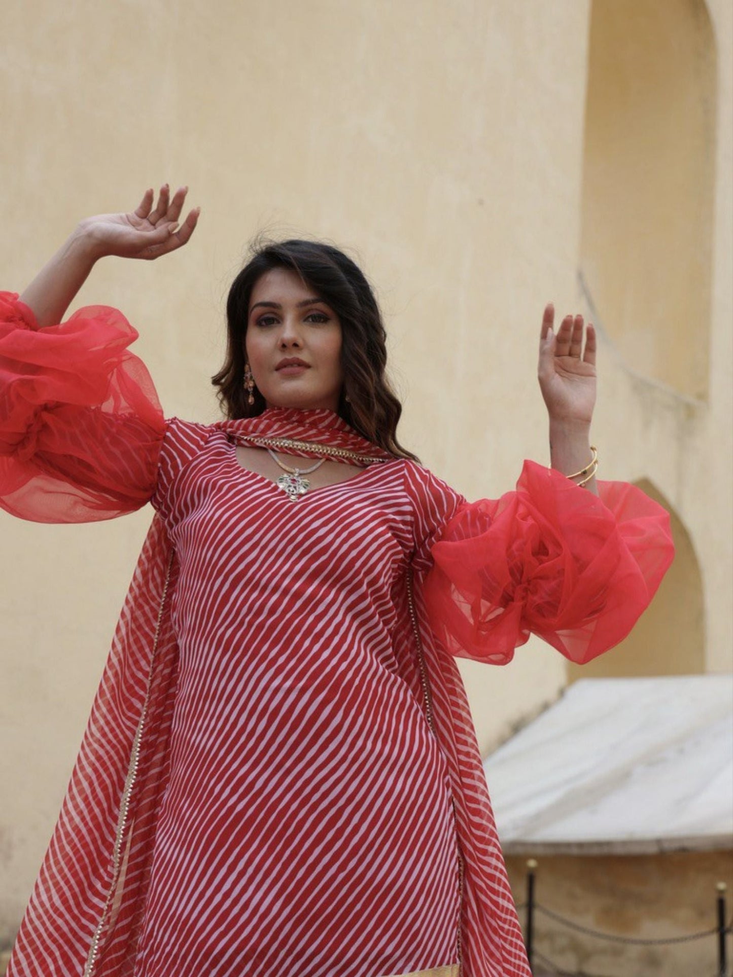 ONEWE INDIA Zoya Sharara (Set of 3)