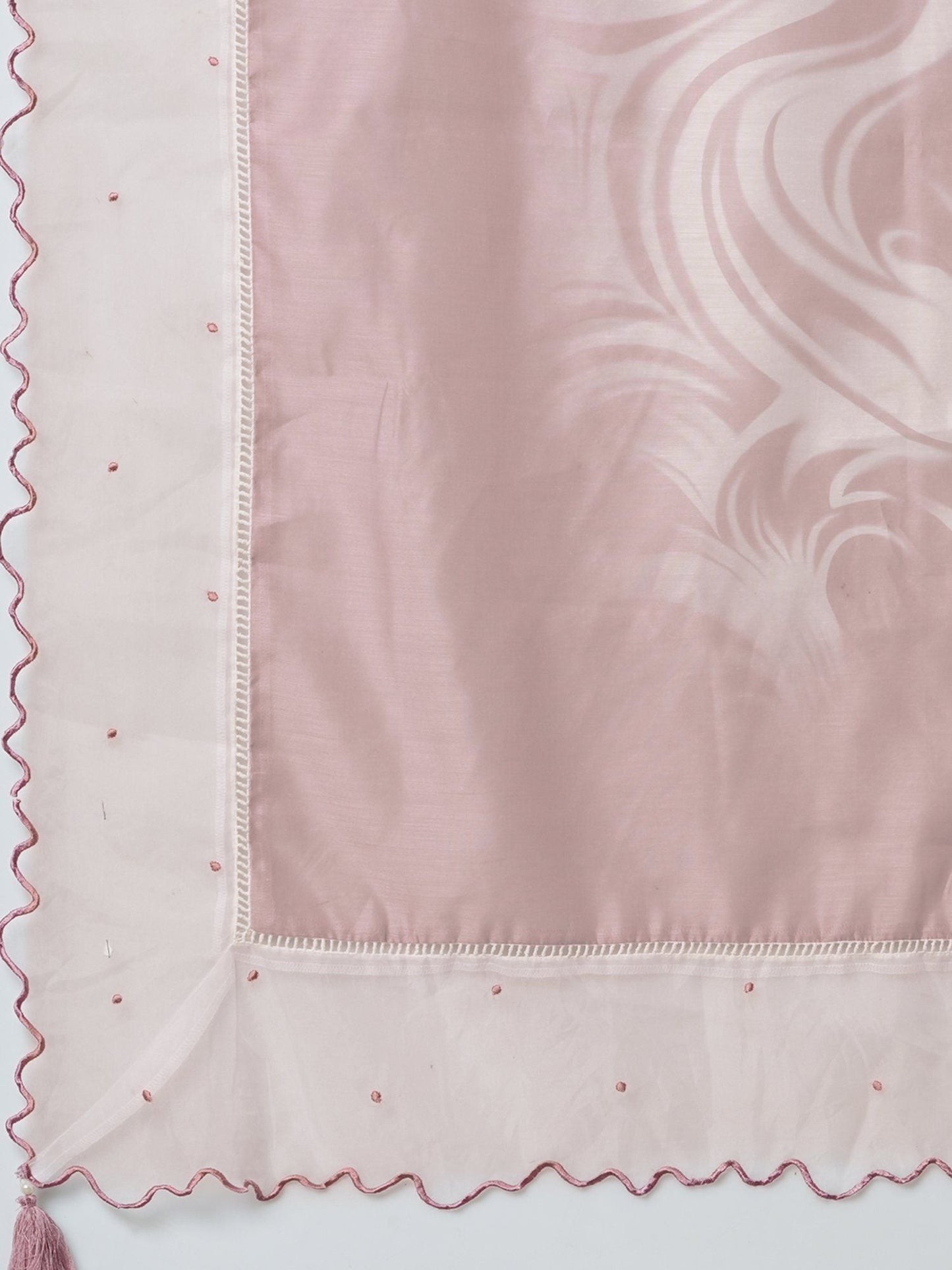 Heeposh Beautiful Embroidered Kurta with Handwork & Doriya Printed Dupatta (Set of 3)