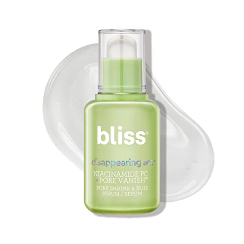 Bliss Disappearing Act - Niacinamide PC Serum + Pore Vanish�?Complex - 1 Fl Oz - Shrinks & Blurs Pores - Clean - Vegan & Cruelty Free