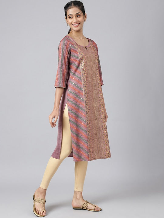 Aurelia Festive Floral Print Kurta