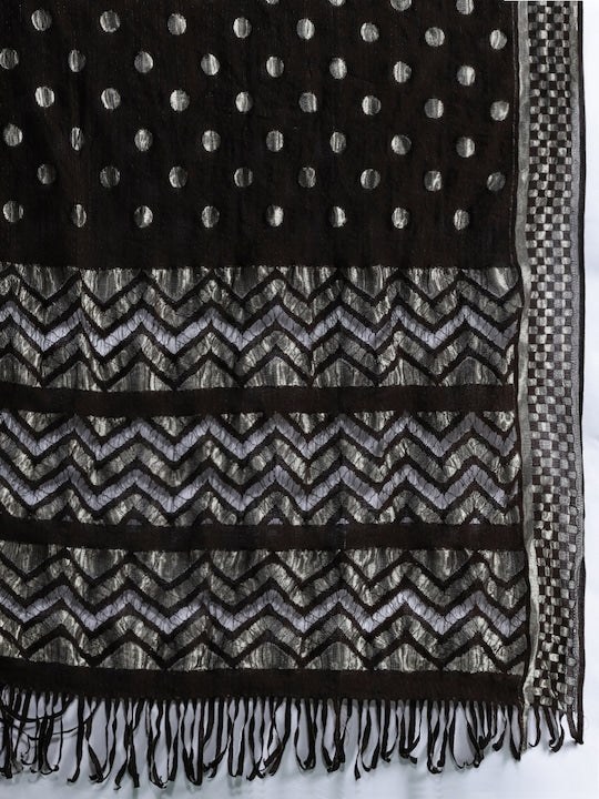 Sangria Ethnic Motifs Printed Kurta with Trousers & Dupatta