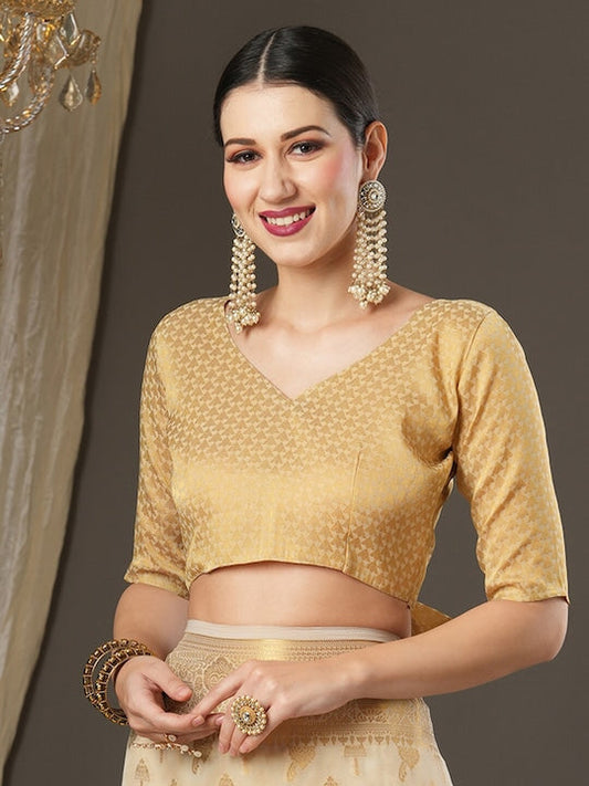 Anouk Toned Ethnic Motifs Zari Pure Georgette Kanjeevaram Saree