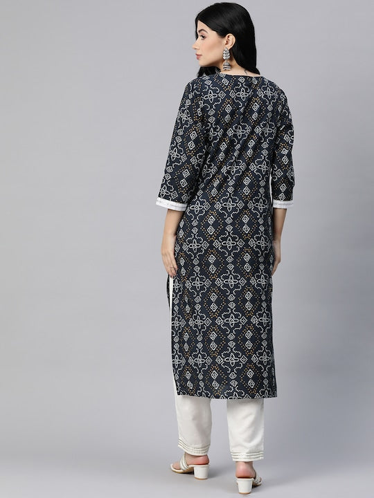 Readiprint Fashions Women Bandhani Printed Floral Kurta