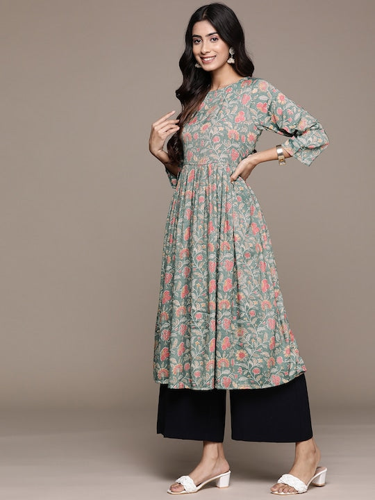 Anubhutee Floral Printed Kurta
