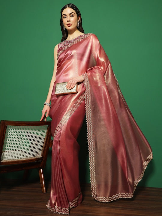 Saree mall Embellished Organza Sarees