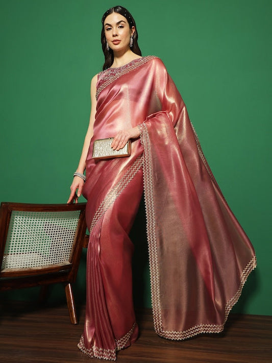 Saree mall Embellished Organza Sarees