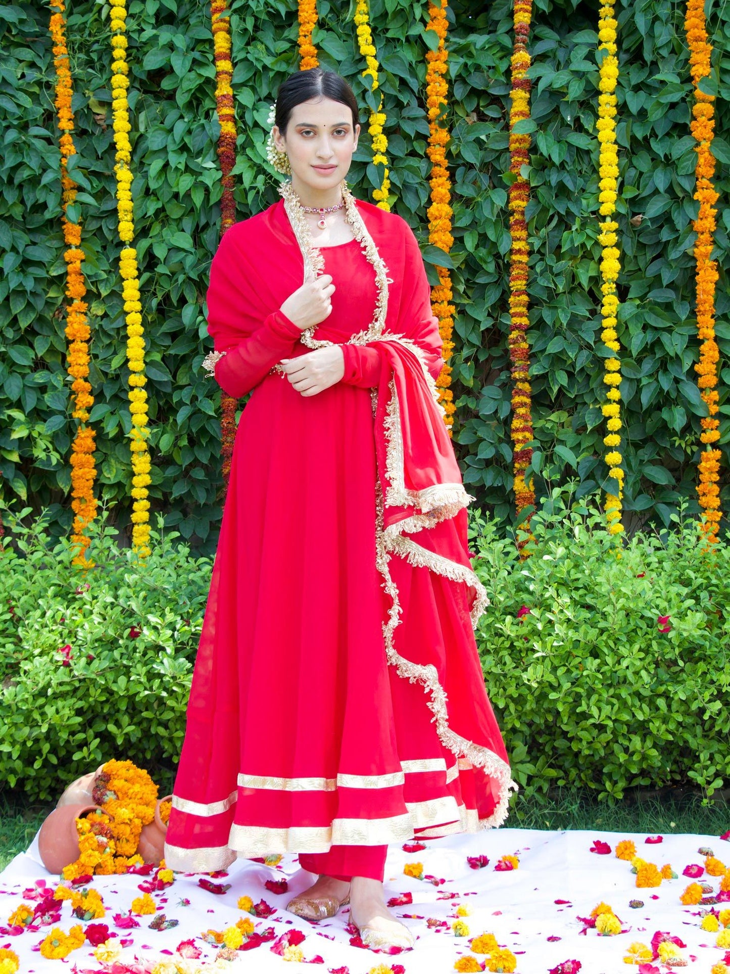 ONEWE INDIA Rukmani Vintage Suit (Set of 3)