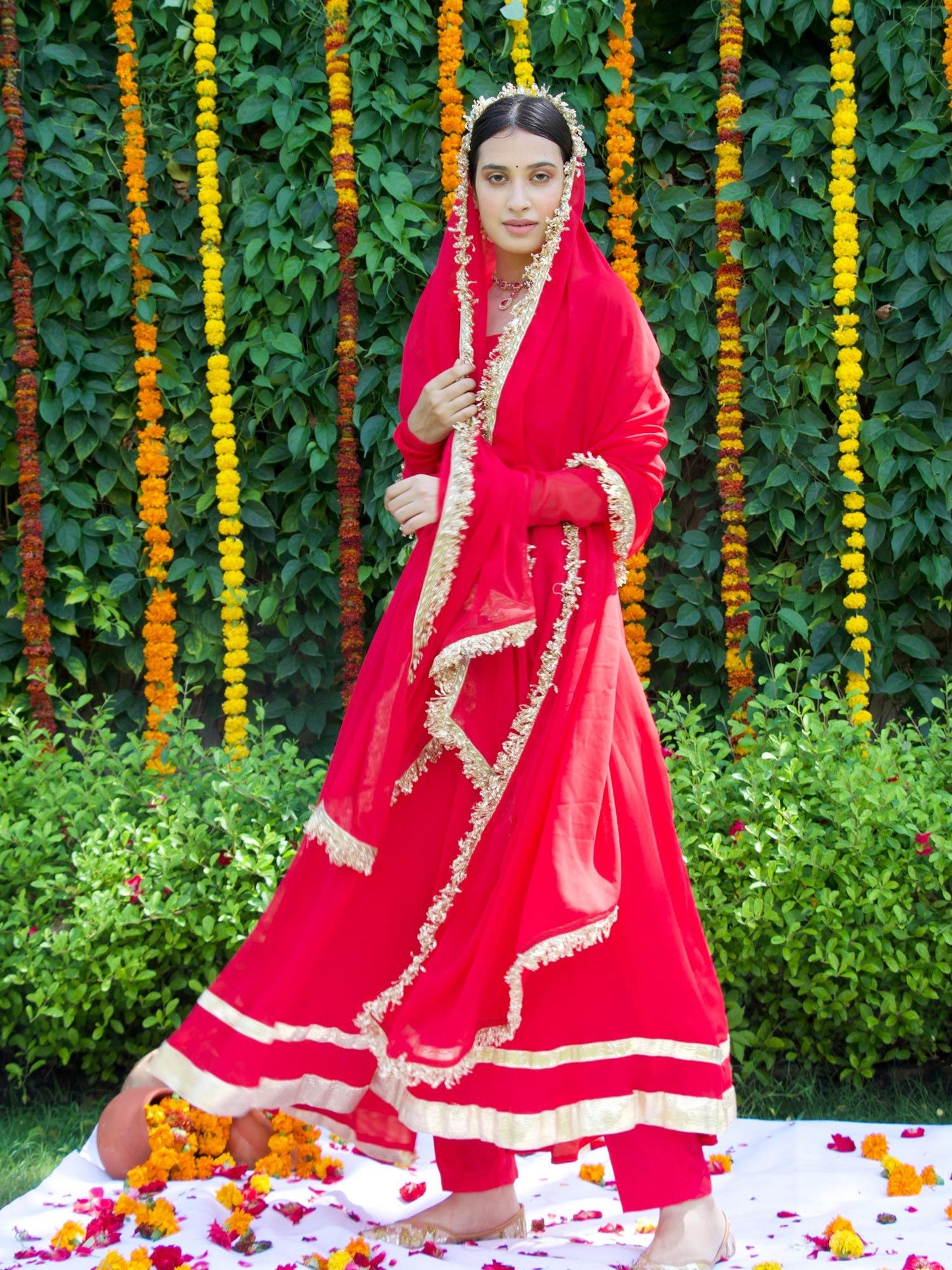 ONEWE INDIA Rukmani Vintage Suit (Set of 3)