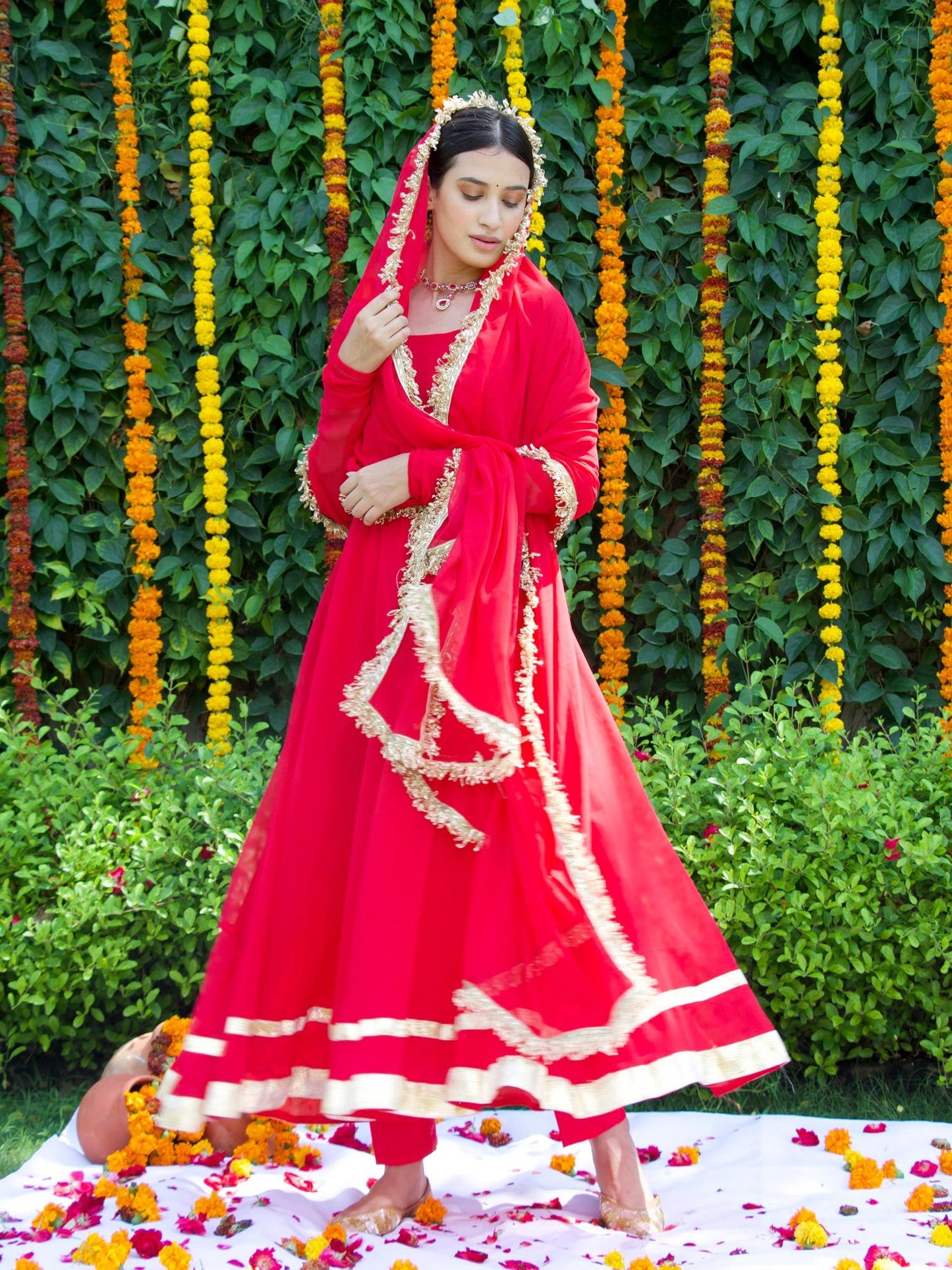 ONEWE INDIA Rukmani Vintage Suit (Set of 3)