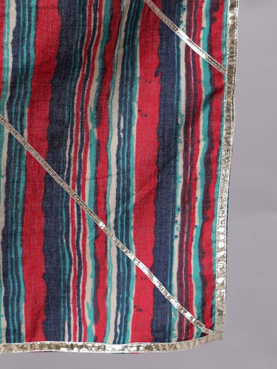 AKS Printed Ready to Wear Lehenga & Blouse With Dupatta