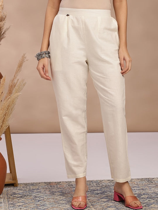 Fabmora Women Printed Regular Pure Cotton Kurta with Trousers & With Dupatta