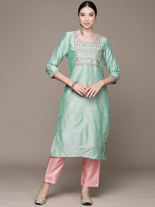 Anubhutee Embroidered Sequinned Kurta