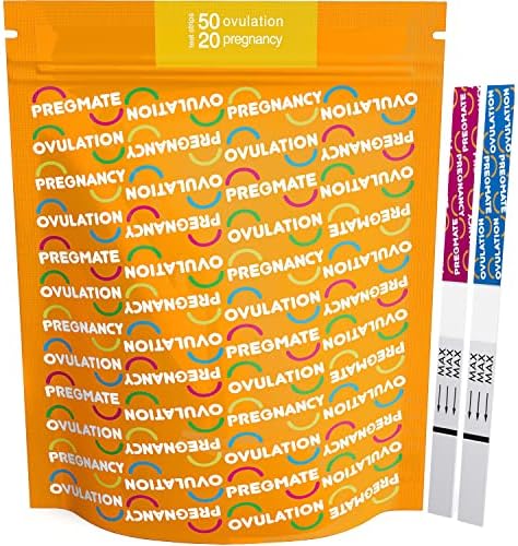 Pregmate 50 Ovulation and 20 Pregnancy Test Strips Predictor Kit