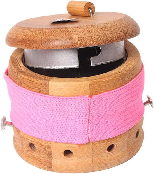 1pc Box Moxibustion Box Chinese Medicine Fumigation Apparatus Moxa Cone Burner Foot Massage Tool Moxa Burner for The Elderly Cone Holder Stand Box Household Bamboo