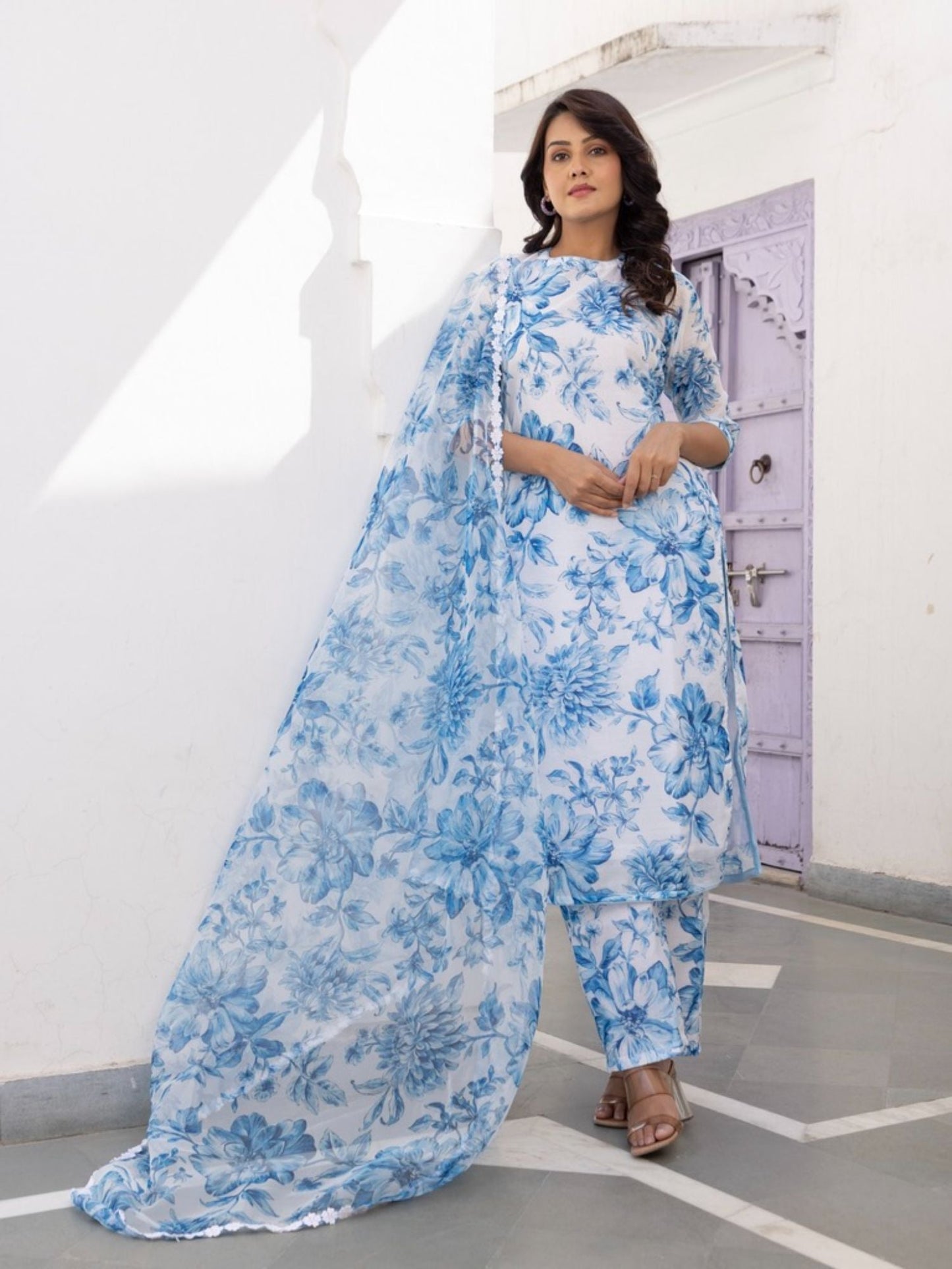 ONEWE INDIA Chhaya Suit (Set of 3)