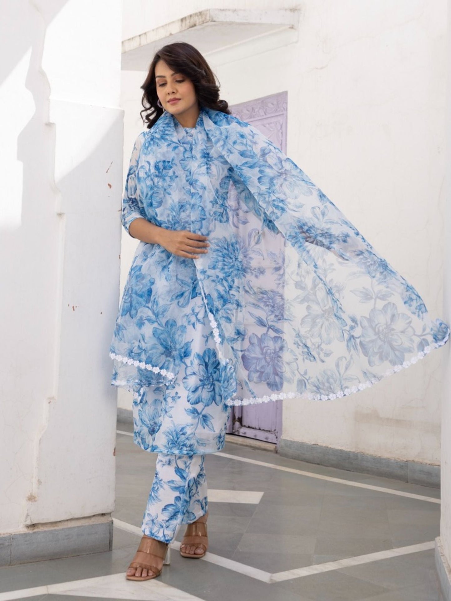 ONEWE INDIA Chhaya Suit (Set of 3)