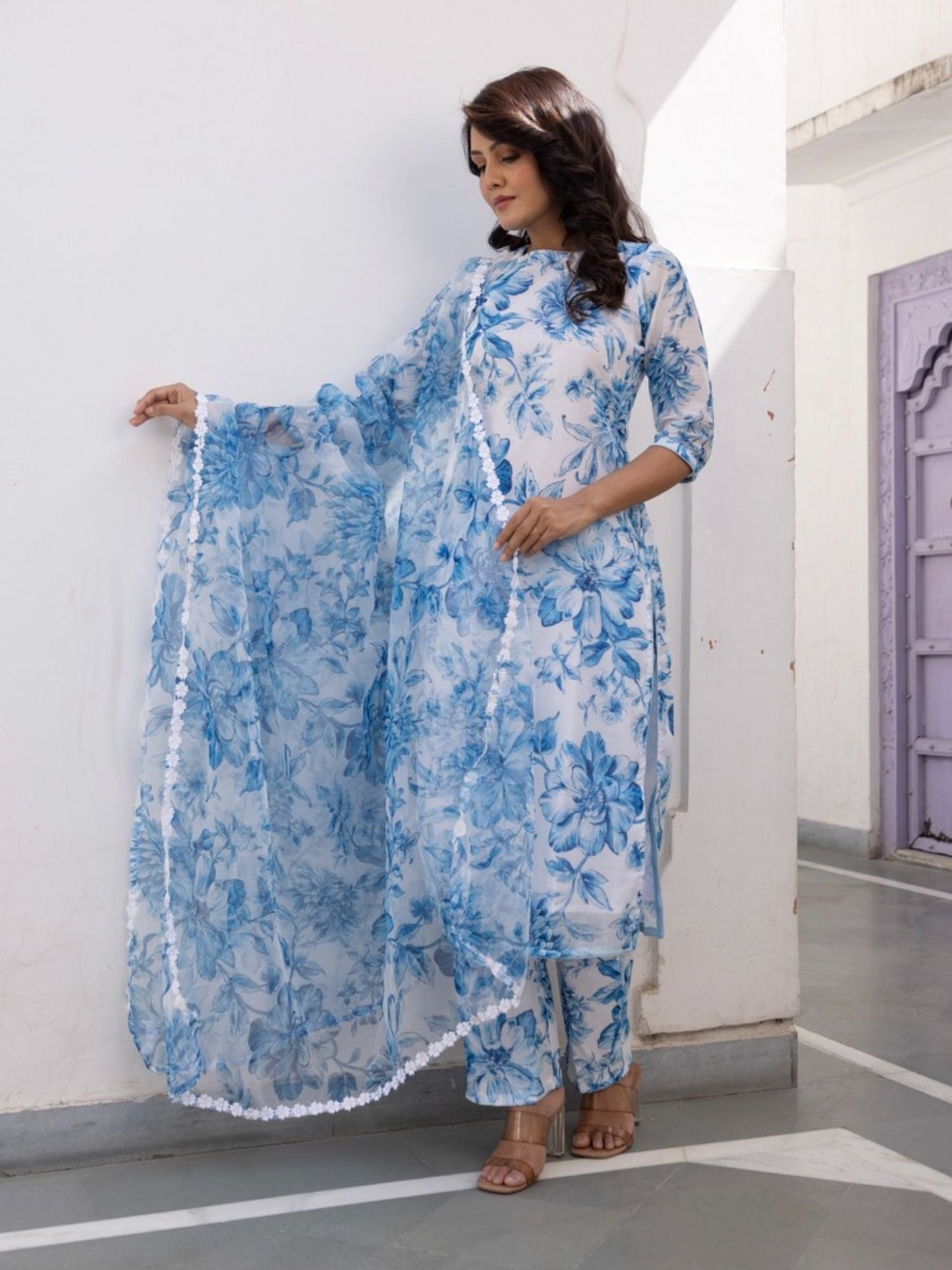 ONEWE INDIA Chhaya Suit (Set of 3)