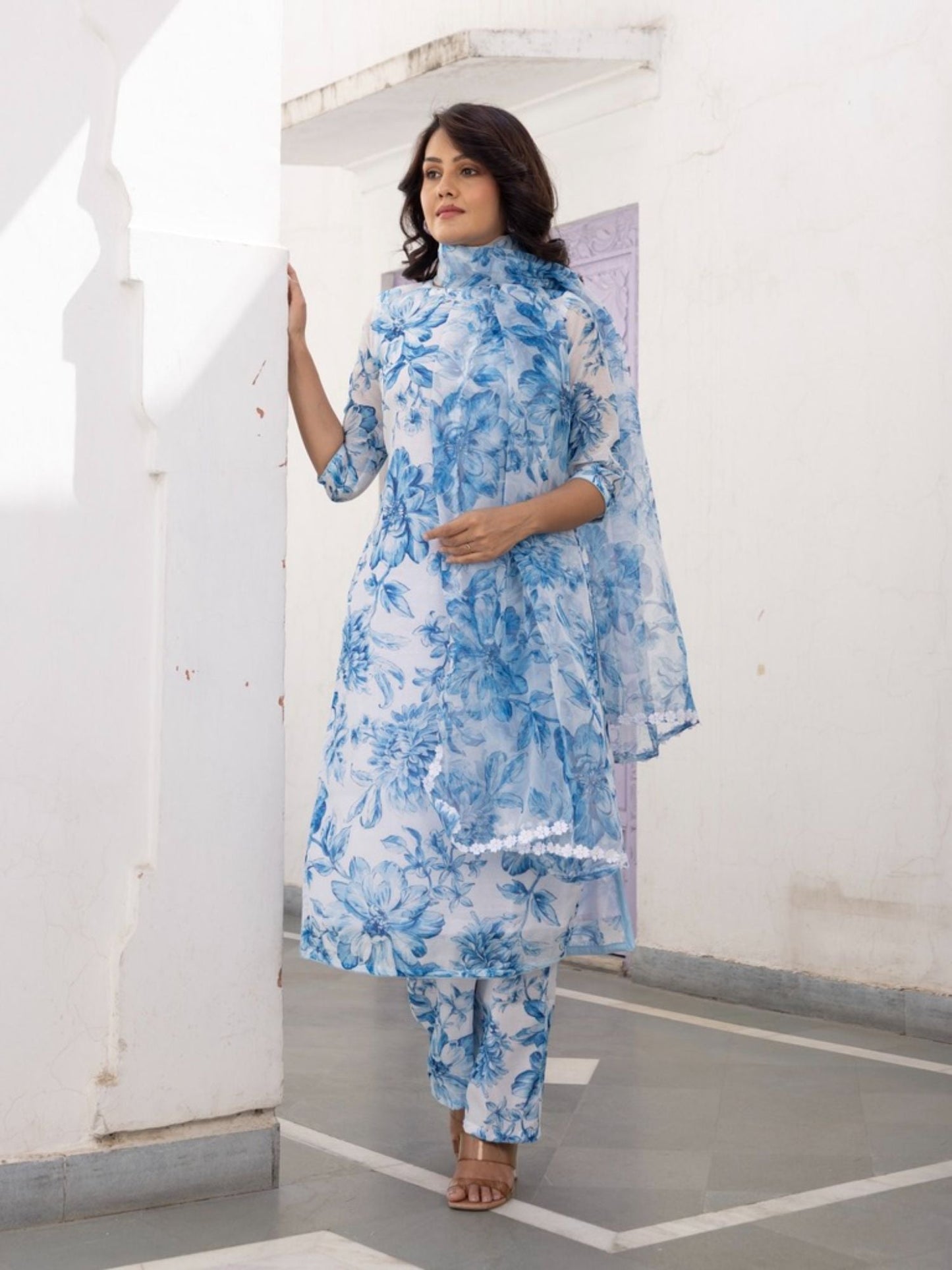 ONEWE INDIA Chhaya Suit (Set of 3)