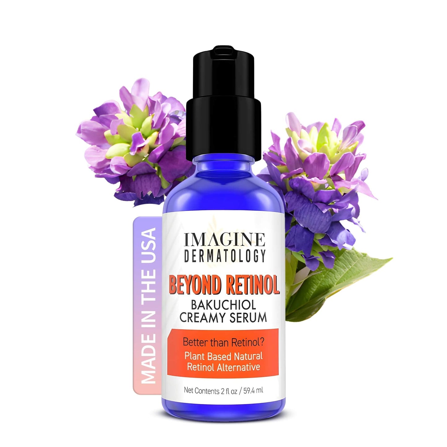 Beyond Retinol Bakuchiol Creamy Serum - G3L Delivery System for Anti-Aging & Anti Wrinkle - Bakuchiol Moisturizer, Bakuchiol Serum, Bakuchiol Retinol Alternative - Bakuchiol Oil, 2 fl oz/59.4 ml