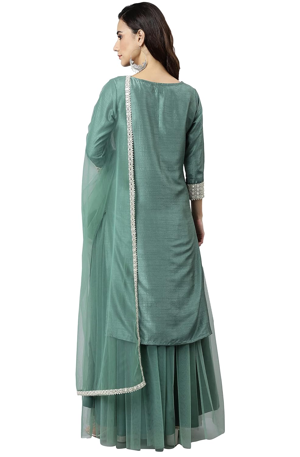 Janasya Women's Polyester Regular Kurta Set