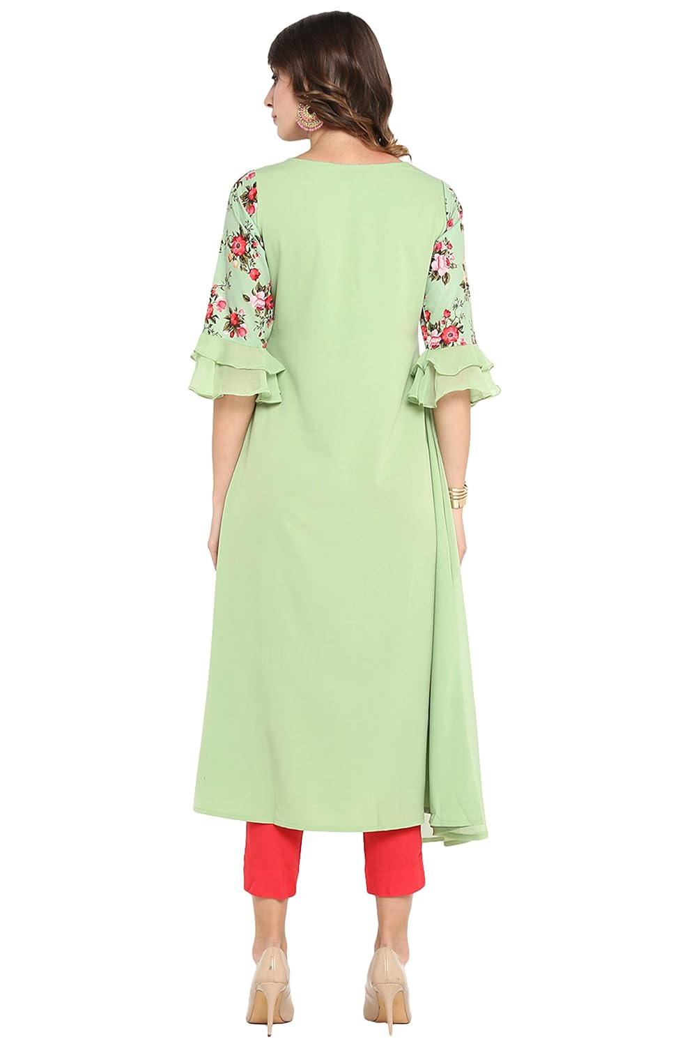 Janasya Women's Poly Crepe Kurta