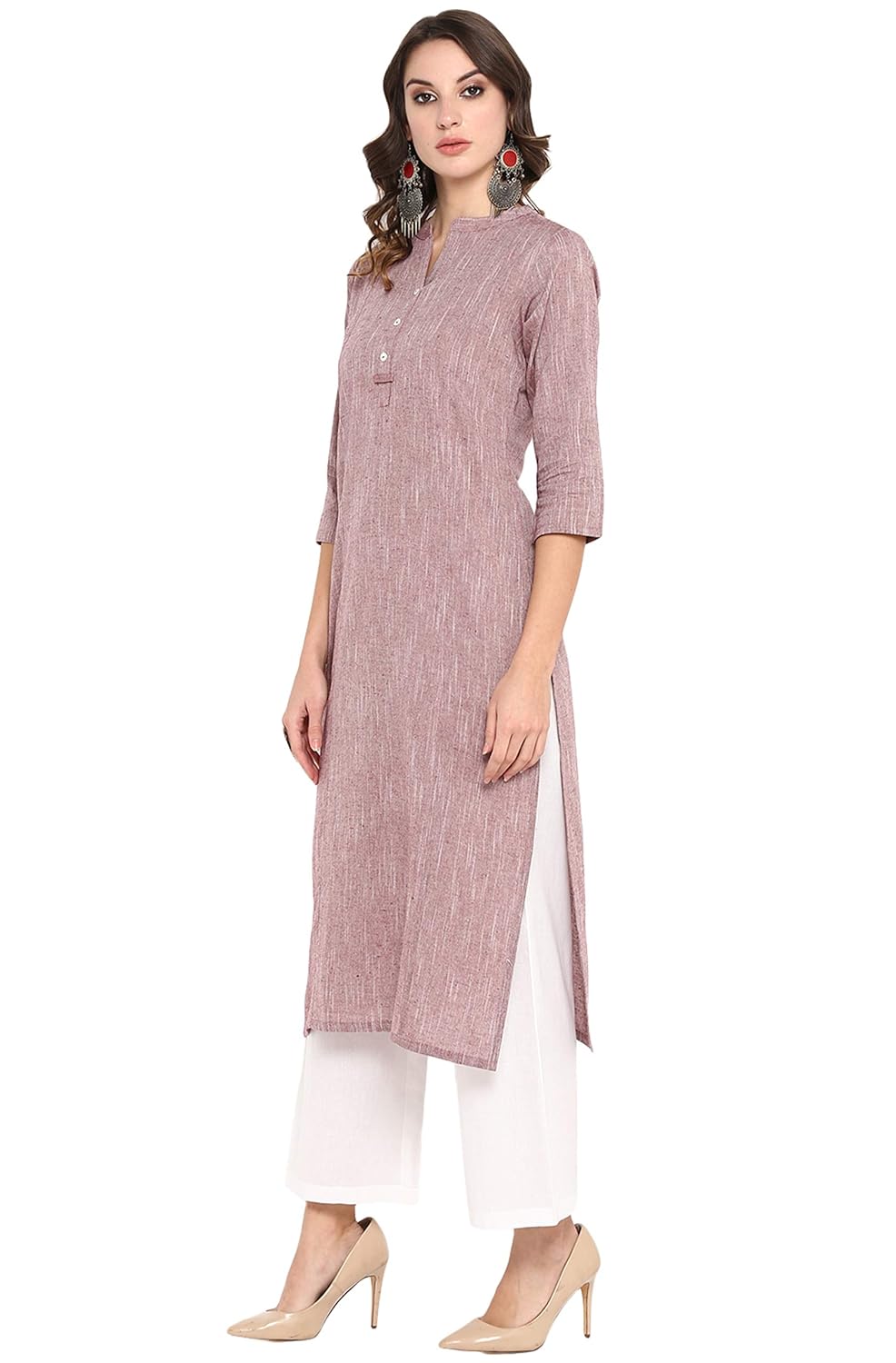 Janasya Women's Sea Green Art Silk Ethnic Motifs Asymmetric Kurta