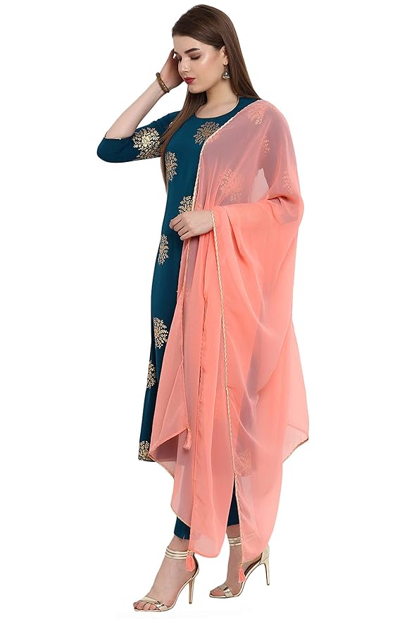 Janasya Women's Poly Crepe Salwar Suit