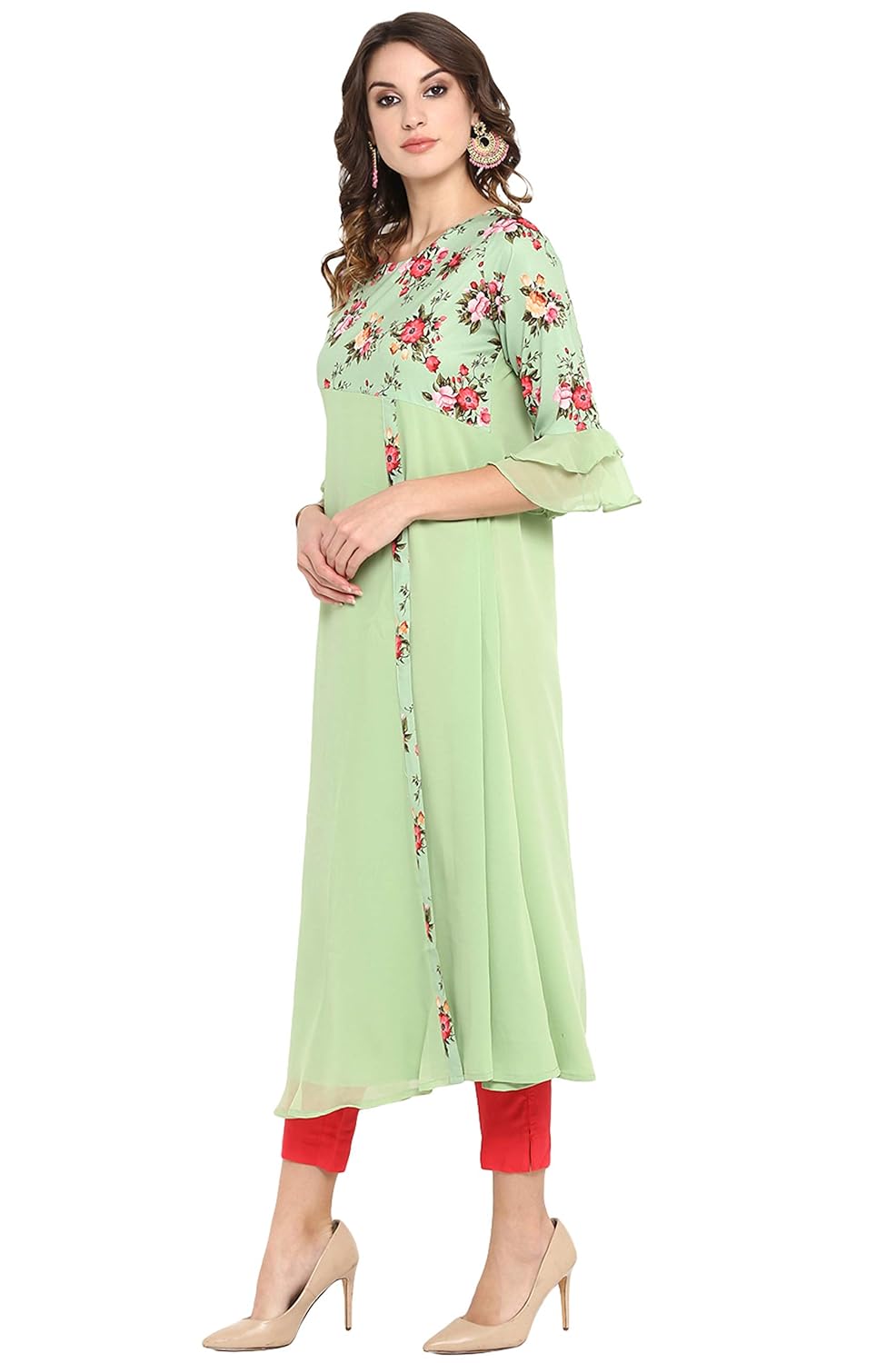 Janasya Women's Poly Crepe Kurta